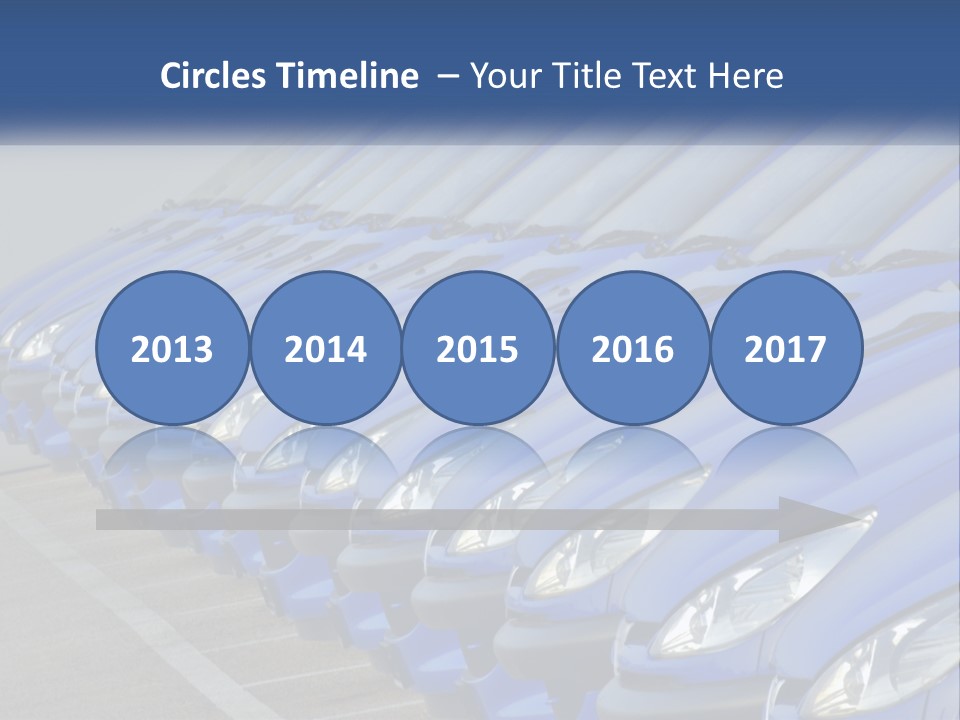 A Row Of Blue Seats Sitting Next To Each Other PowerPoint Template