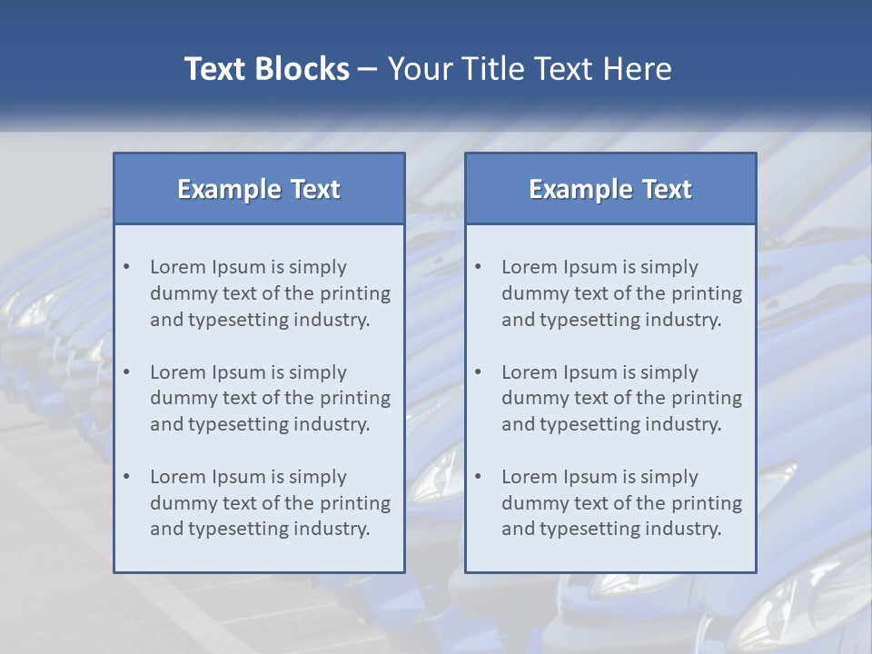 A Row Of Blue Seats Sitting Next To Each Other PowerPoint Template