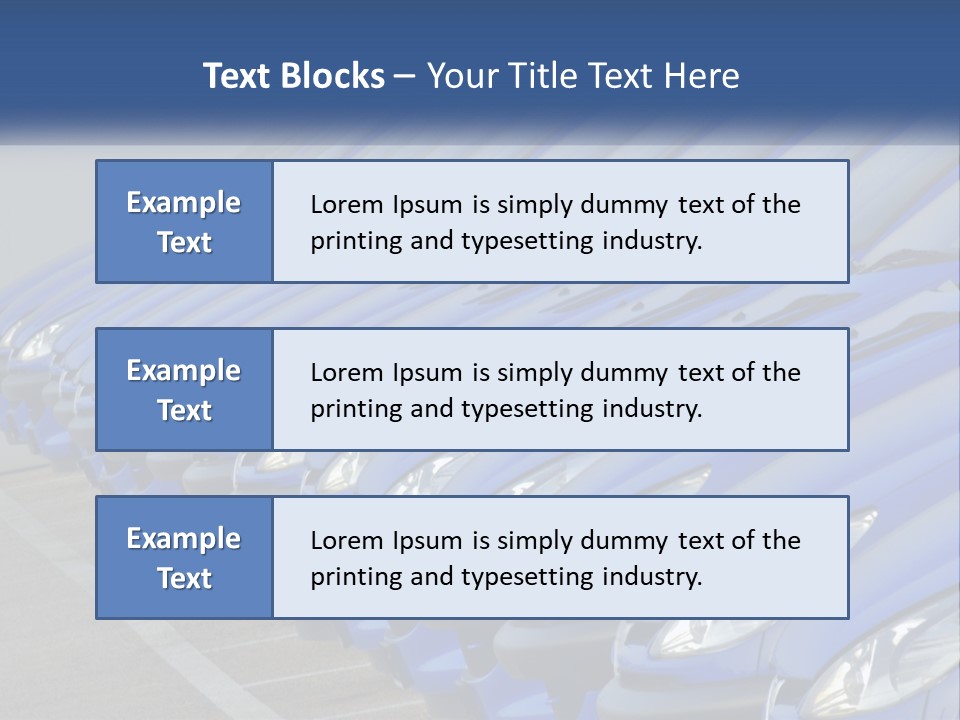 A Row Of Blue Seats Sitting Next To Each Other PowerPoint Template