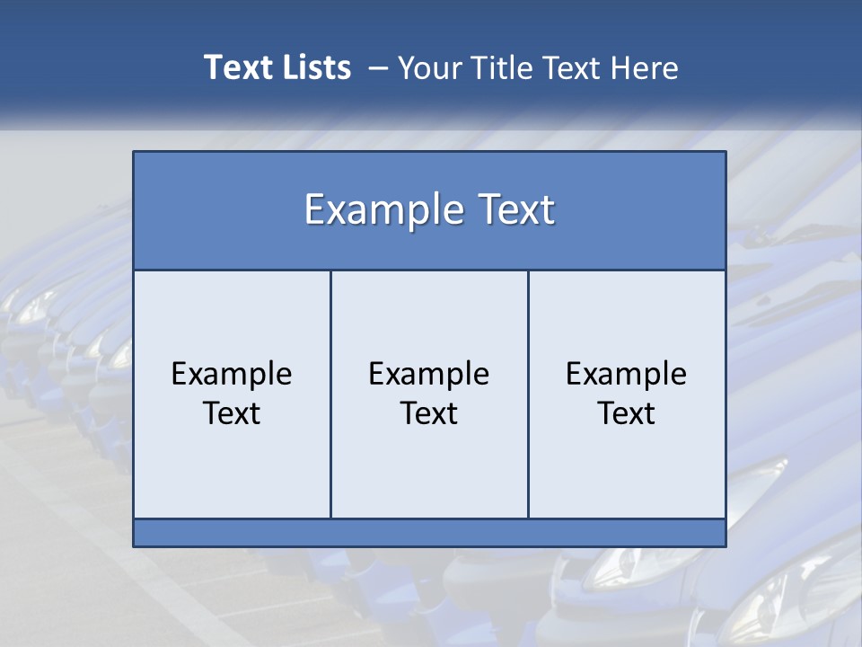 A Row Of Blue Seats Sitting Next To Each Other PowerPoint Template
