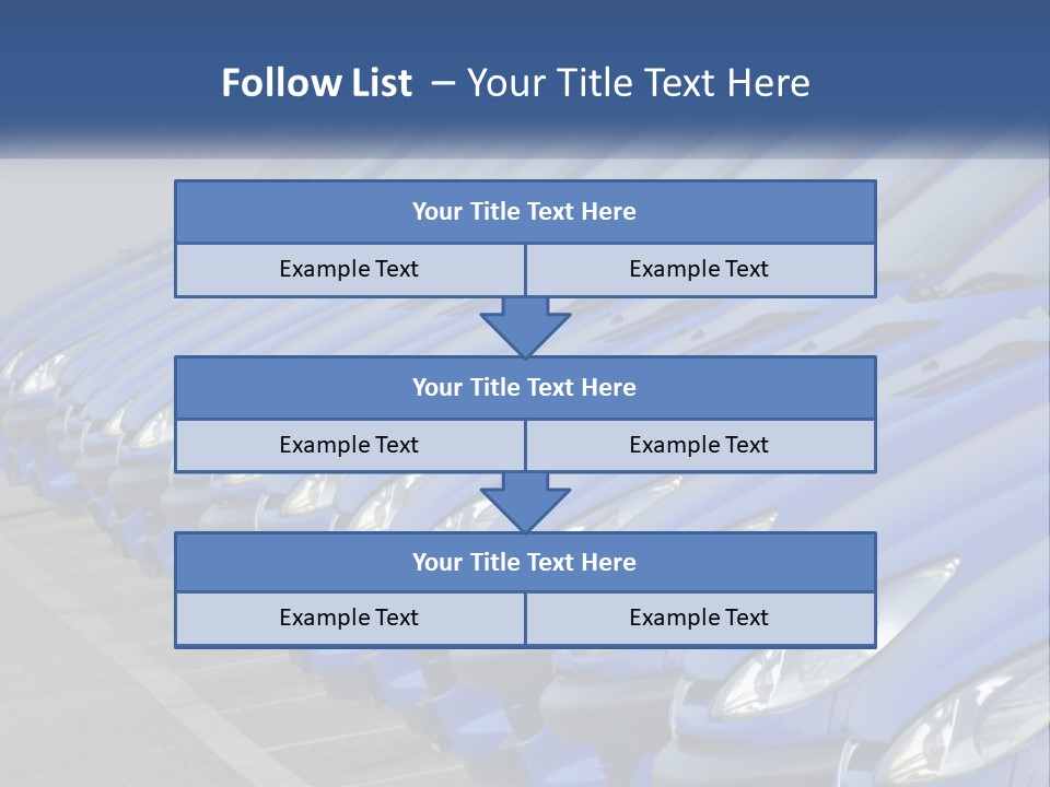 A Row Of Blue Seats Sitting Next To Each Other PowerPoint Template