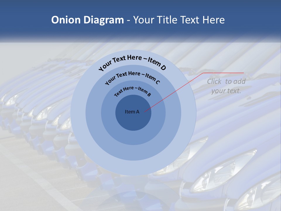 A Row Of Blue Seats Sitting Next To Each Other PowerPoint Template