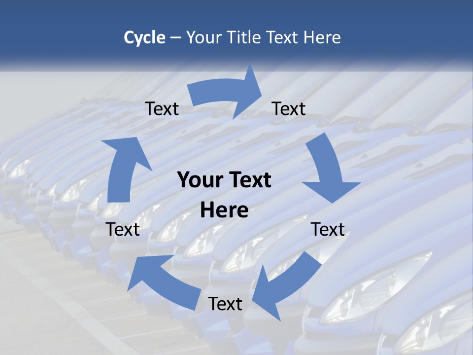 A Row Of Blue Seats Sitting Next To Each Other PowerPoint Template