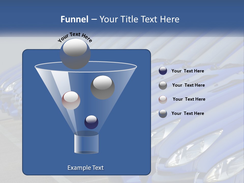 A Row Of Blue Seats Sitting Next To Each Other PowerPoint Template