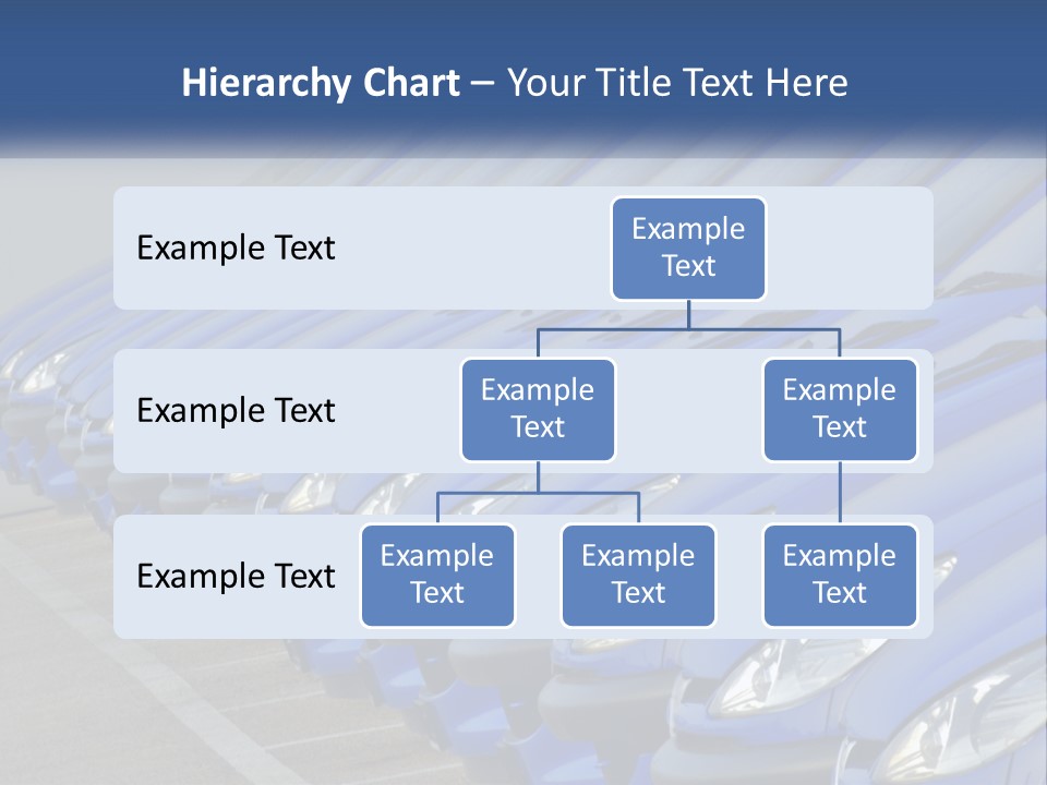 A Row Of Blue Seats Sitting Next To Each Other PowerPoint Template