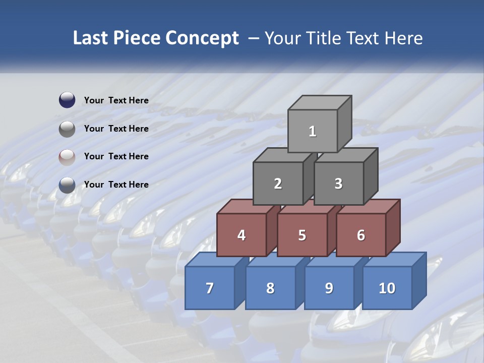 A Row Of Blue Seats Sitting Next To Each Other PowerPoint Template