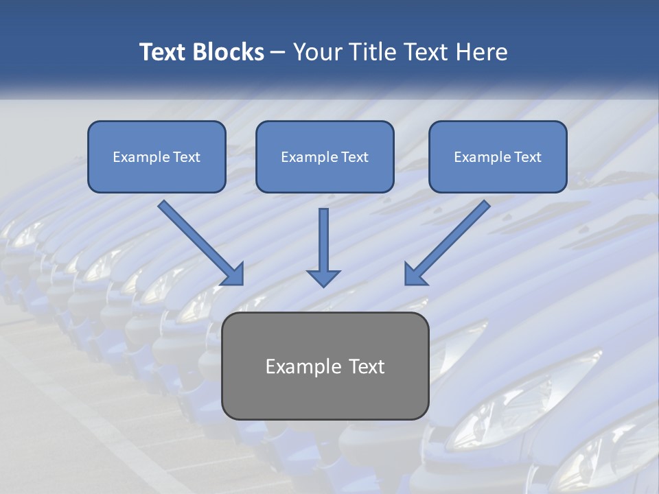 A Row Of Blue Seats Sitting Next To Each Other PowerPoint Template