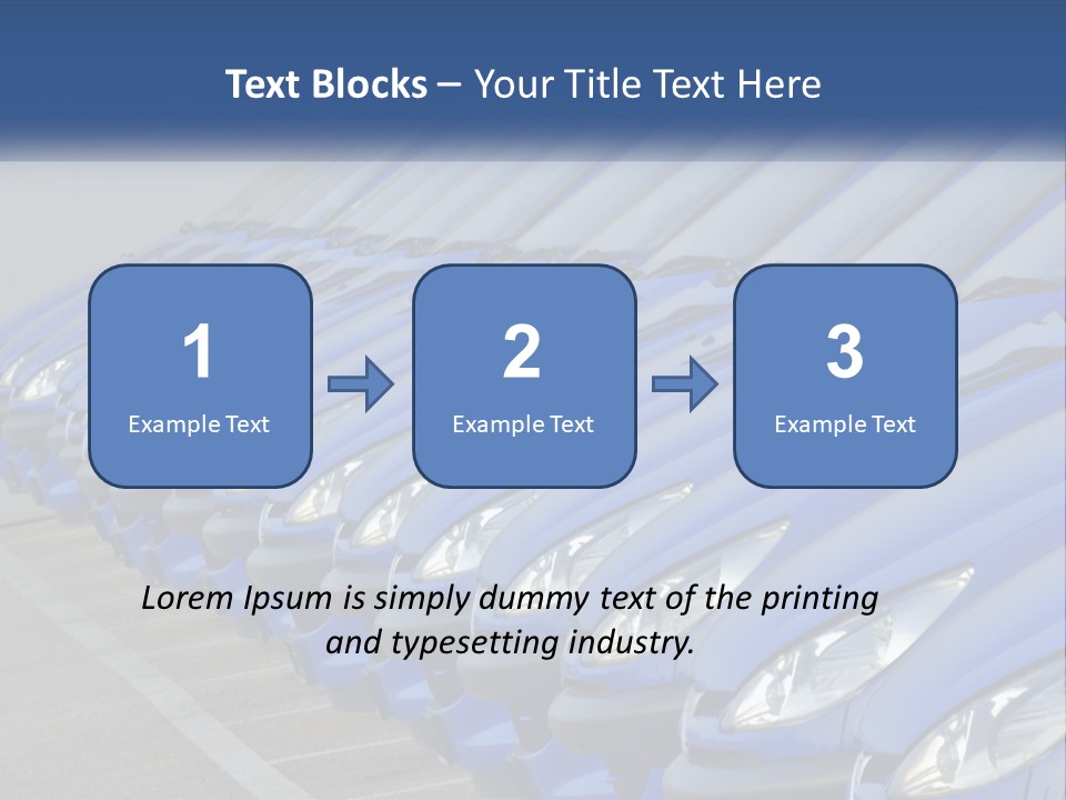 A Row Of Blue Seats Sitting Next To Each Other PowerPoint Template