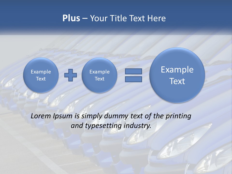 A Row Of Blue Seats Sitting Next To Each Other PowerPoint Template