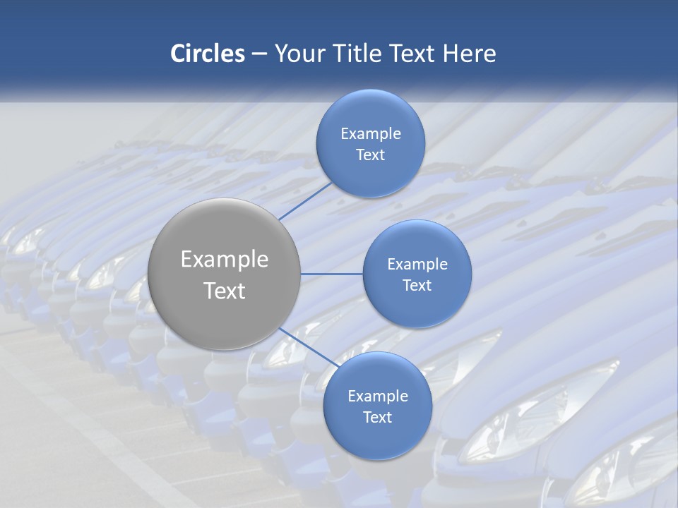 A Row Of Blue Seats Sitting Next To Each Other PowerPoint Template