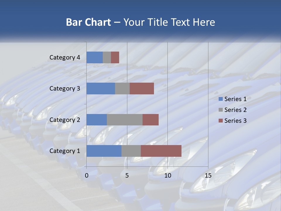 A Row Of Blue Seats Sitting Next To Each Other PowerPoint Template