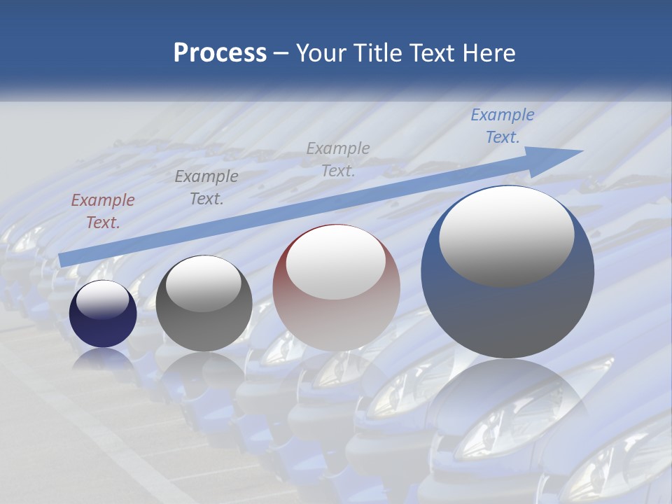 A Row Of Blue Seats Sitting Next To Each Other PowerPoint Template