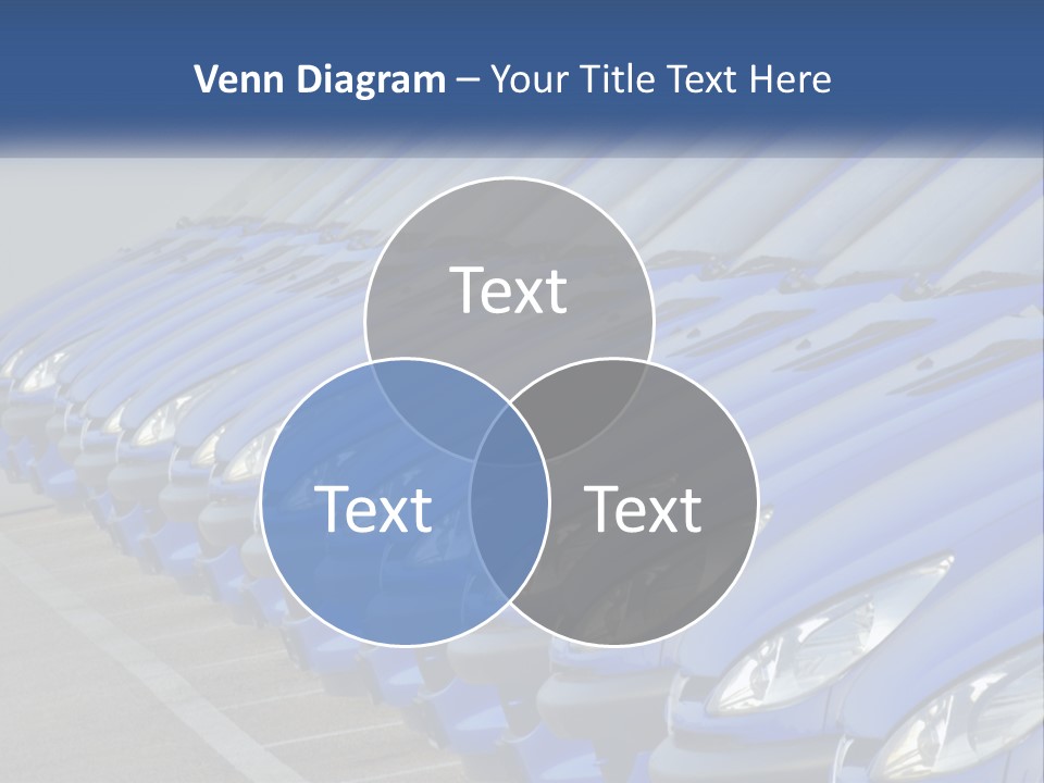 A Row Of Blue Seats Sitting Next To Each Other PowerPoint Template