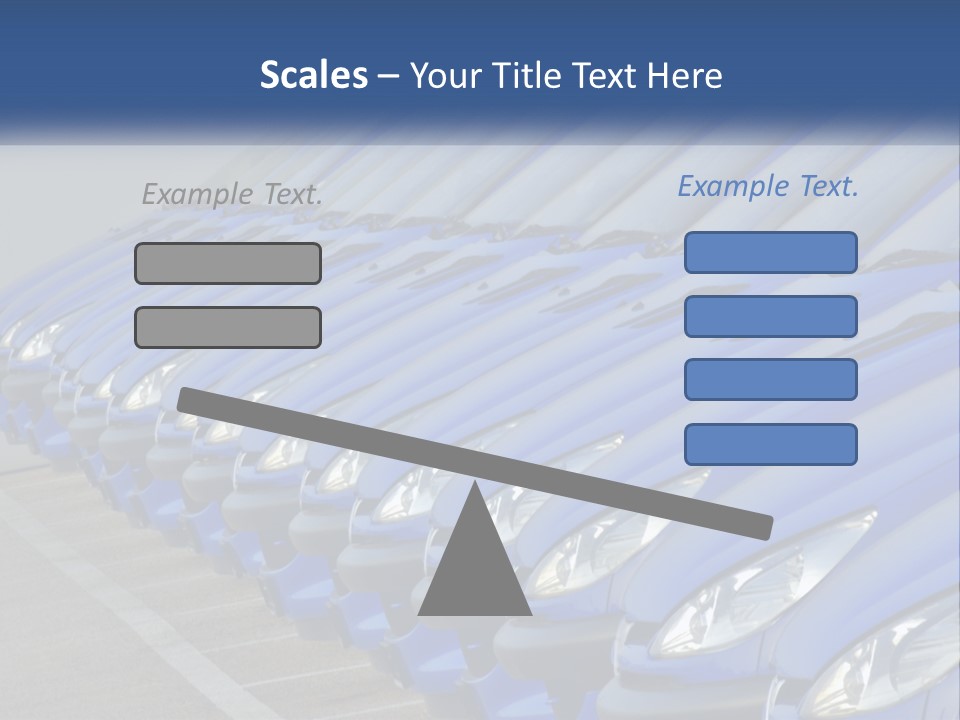 A Row Of Blue Seats Sitting Next To Each Other PowerPoint Template