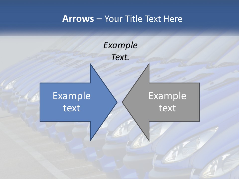 A Row Of Blue Seats Sitting Next To Each Other PowerPoint Template