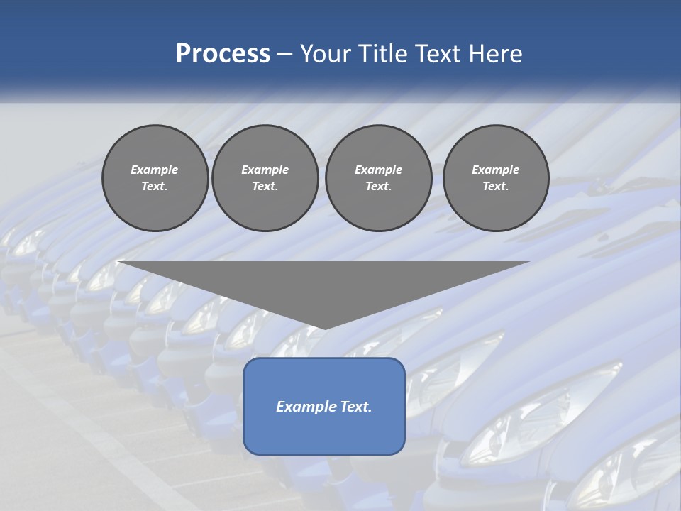 A Row Of Blue Seats Sitting Next To Each Other PowerPoint Template