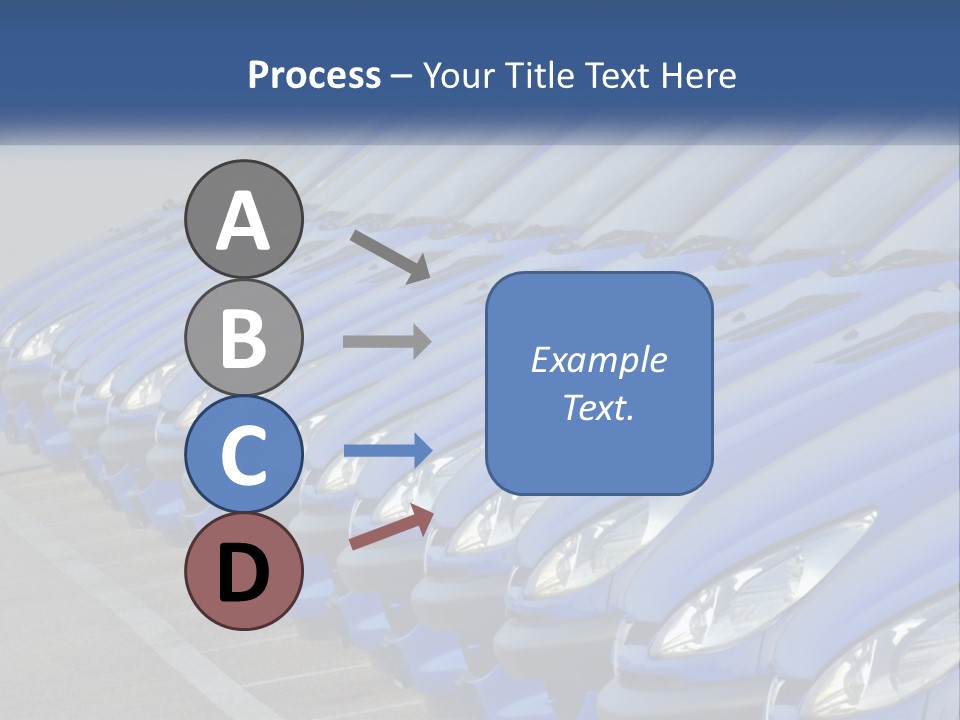 A Row Of Blue Seats Sitting Next To Each Other PowerPoint Template