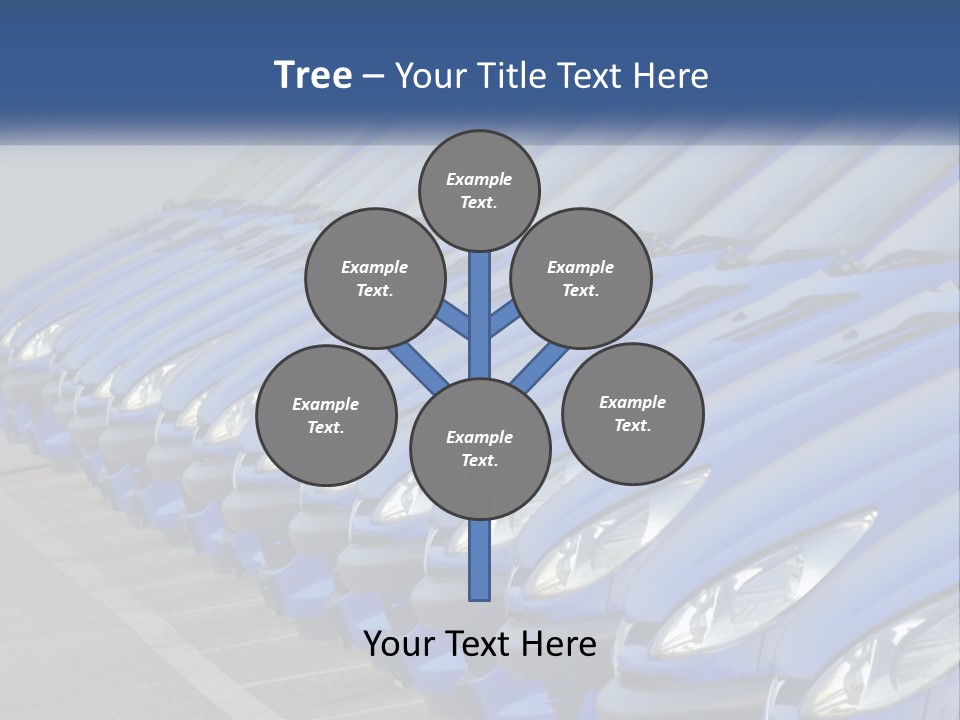 A Row Of Blue Seats Sitting Next To Each Other PowerPoint Template