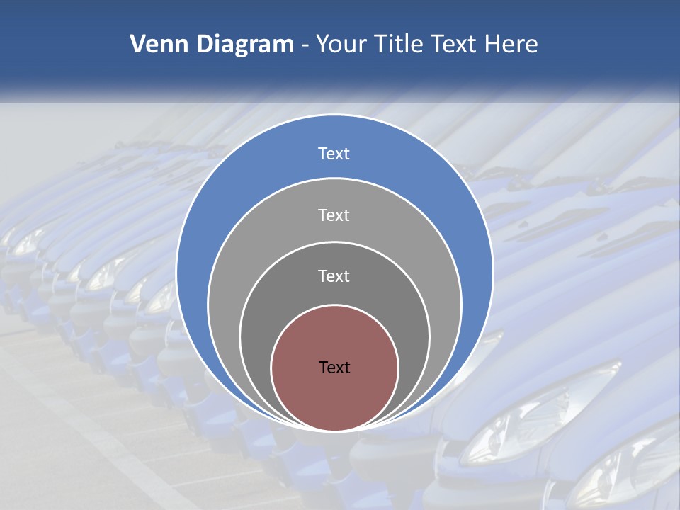 A Row Of Blue Seats Sitting Next To Each Other PowerPoint Template