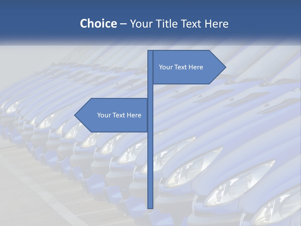 A Row Of Blue Seats Sitting Next To Each Other PowerPoint Template
