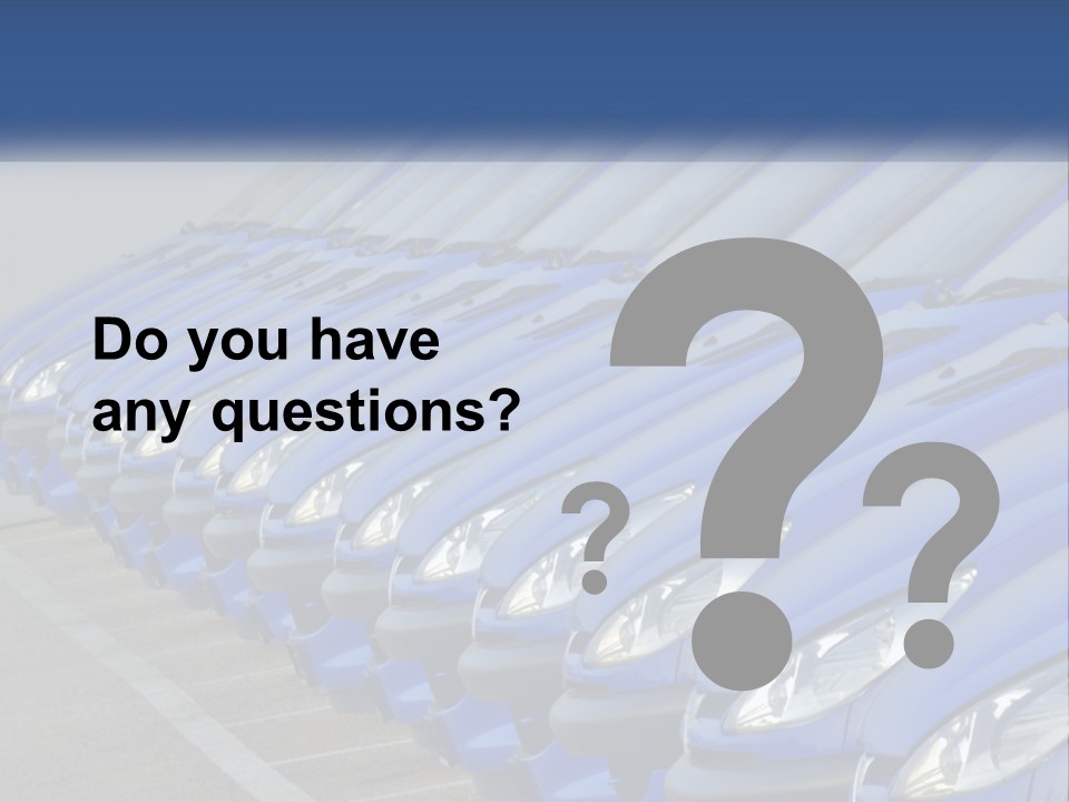 A Row Of Blue Seats Sitting Next To Each Other PowerPoint Template