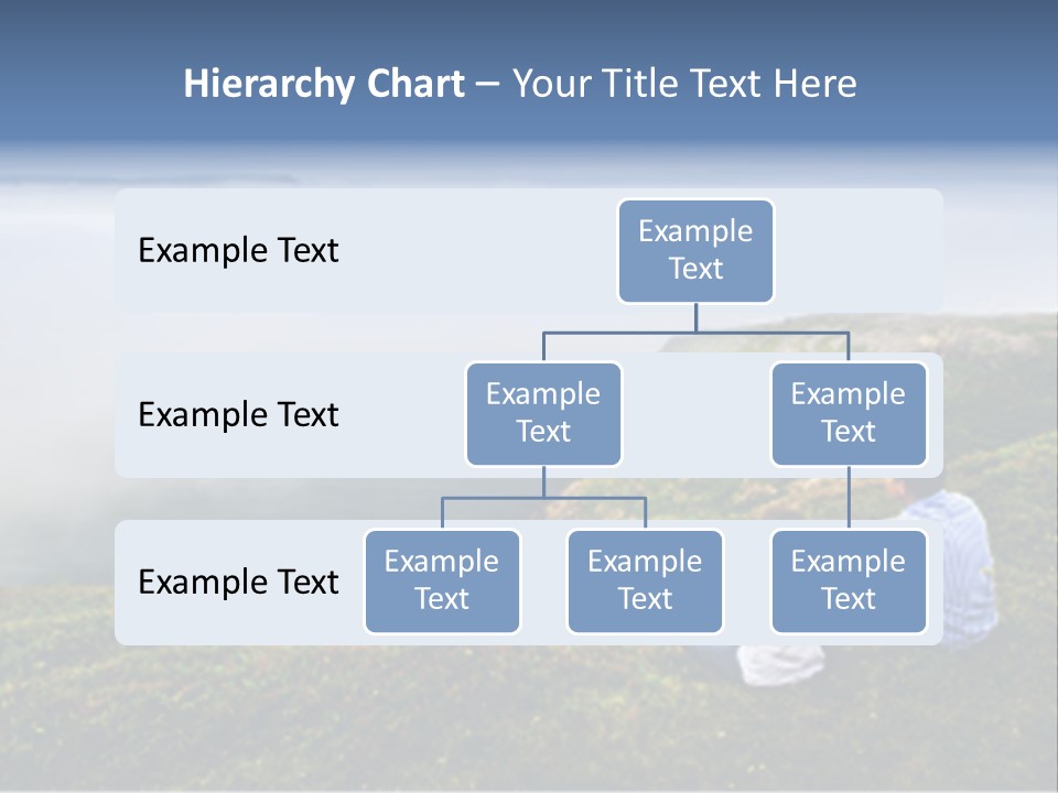 A Couple Of People Sitting On Top Of A Hill PowerPoint Template