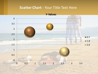 A Couple Of People Standing On Top Of A Sandy Beach PowerPoint Template