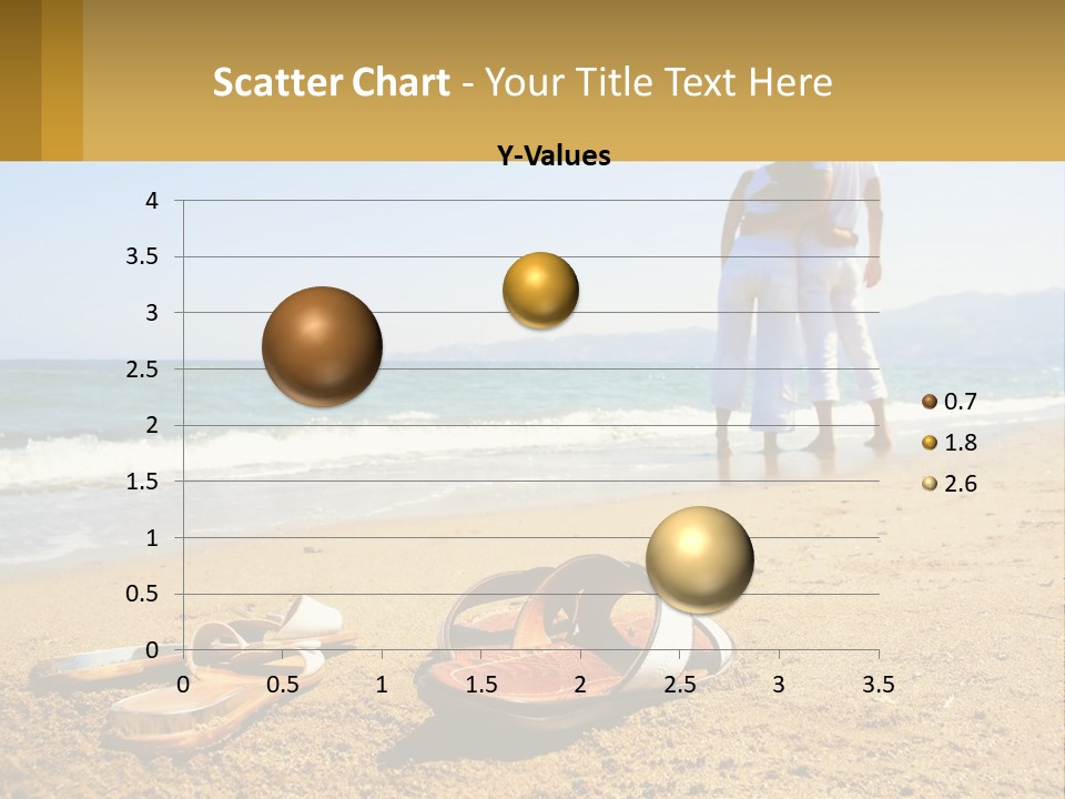 A Couple Of People Standing On Top Of A Sandy Beach PowerPoint Template
