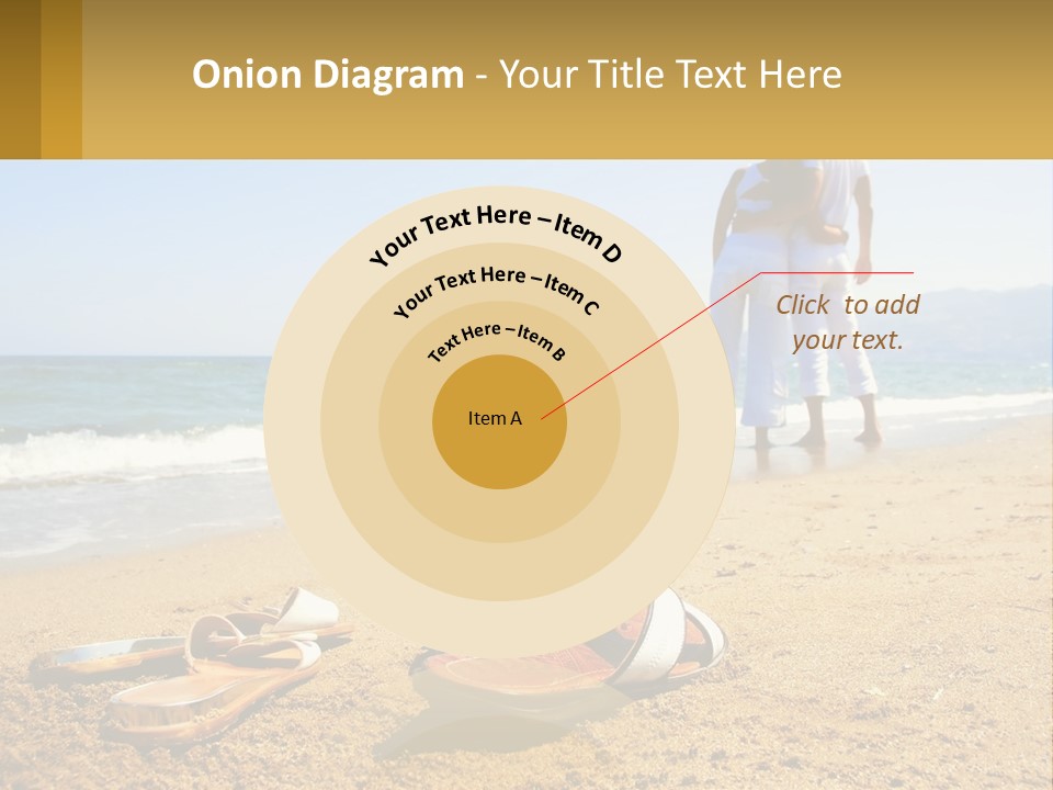 A Couple Of People Standing On Top Of A Sandy Beach PowerPoint Template