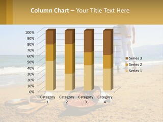 A Couple Of People Standing On Top Of A Sandy Beach PowerPoint Template