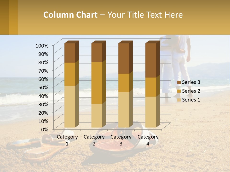 A Couple Of People Standing On Top Of A Sandy Beach PowerPoint Template