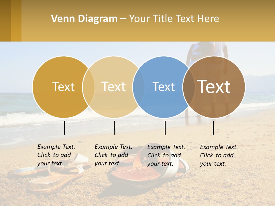 A Couple Of People Standing On Top Of A Sandy Beach PowerPoint Template