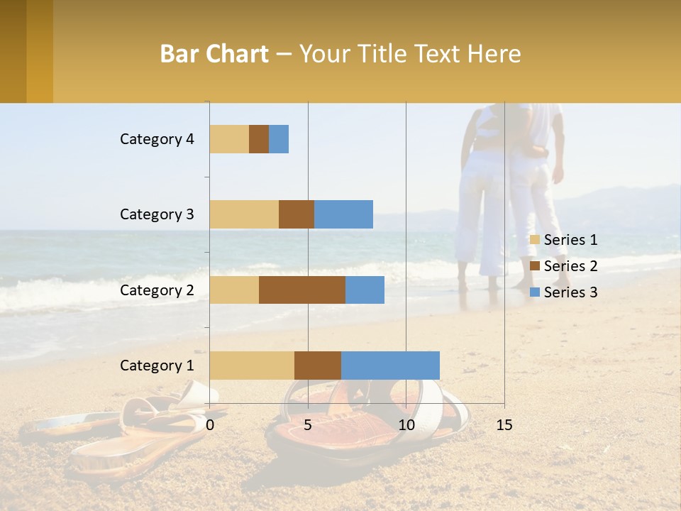 A Couple Of People Standing On Top Of A Sandy Beach PowerPoint Template