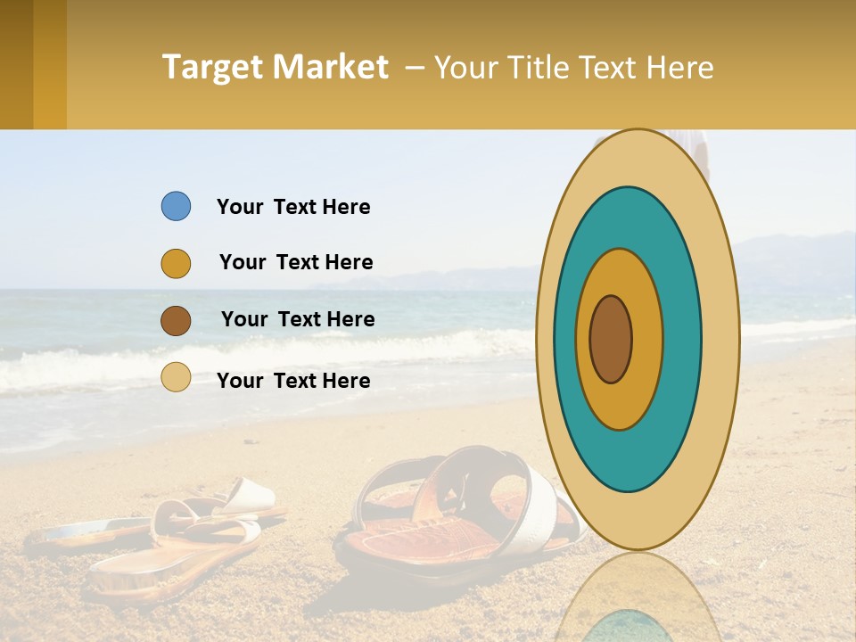 A Couple Of People Standing On Top Of A Sandy Beach PowerPoint Template