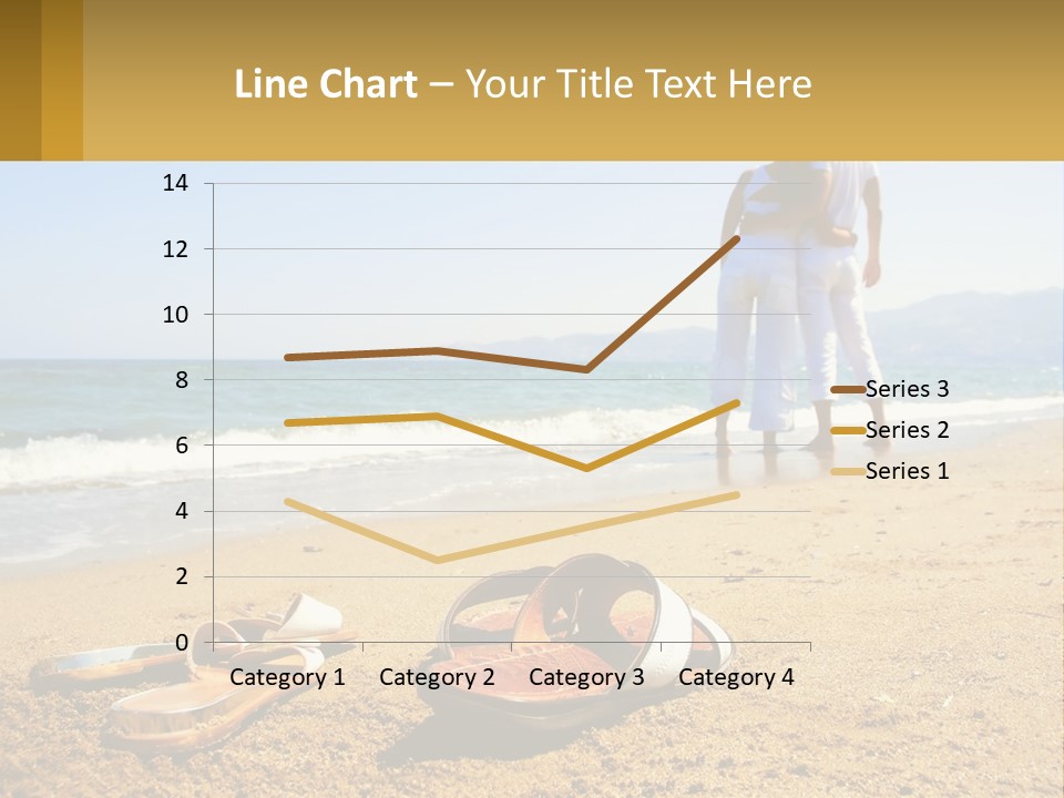 A Couple Of People Standing On Top Of A Sandy Beach PowerPoint Template