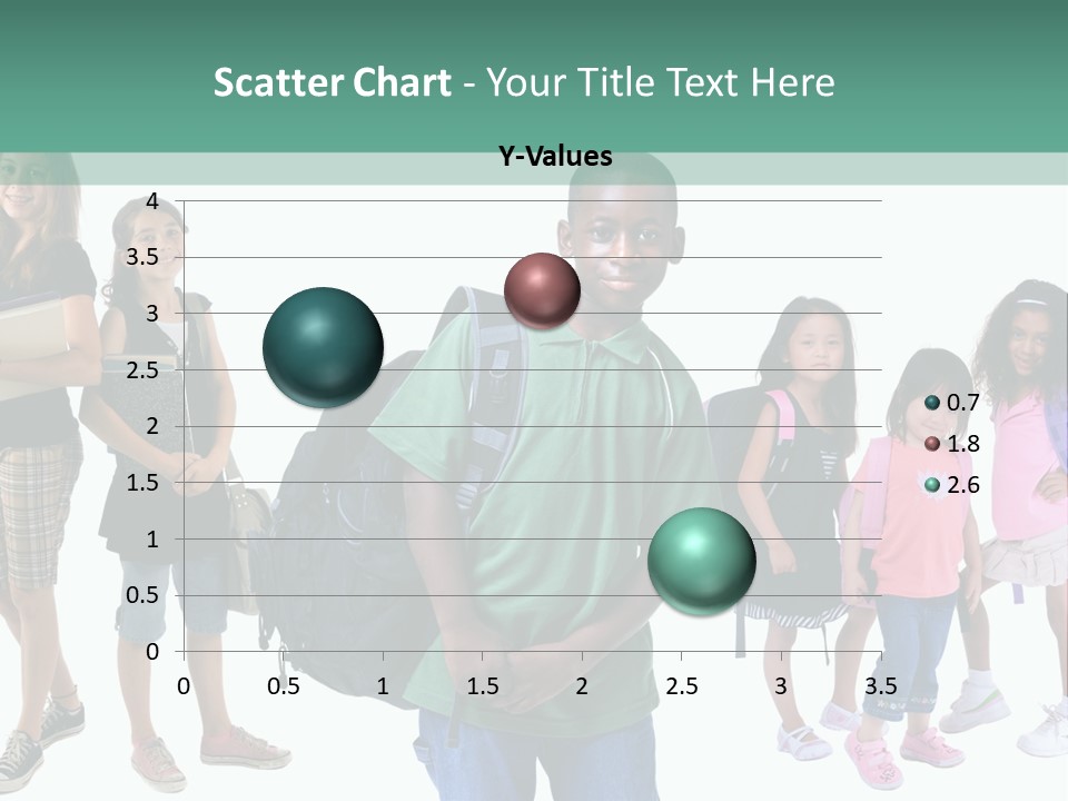 A Group Of Kids With Backpacks Standing In Front Of A White Background PowerPoint Template