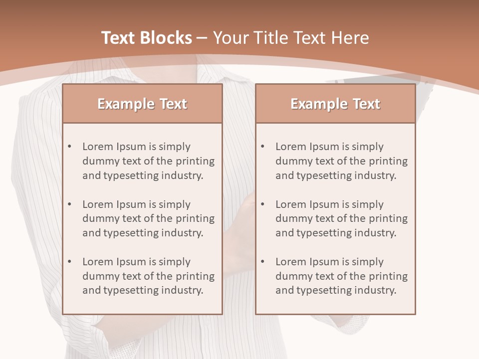 A Woman Holding A Tablet Computer In Her Hands PowerPoint Template
