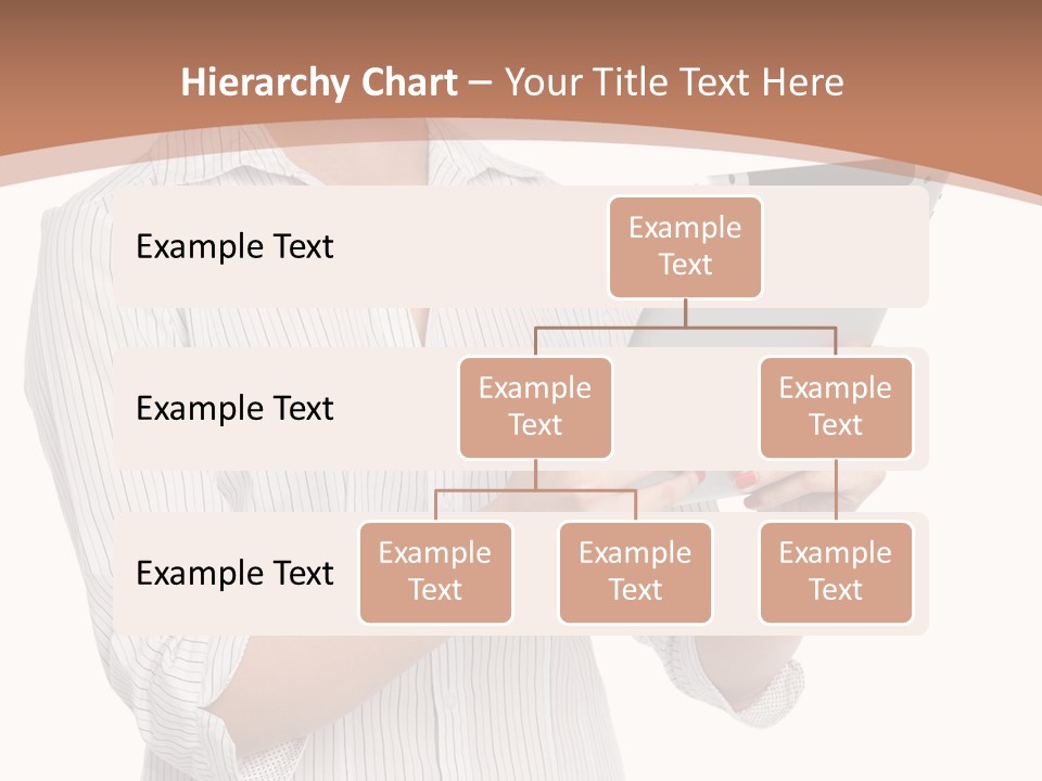 A Woman Holding A Tablet Computer In Her Hands PowerPoint Template