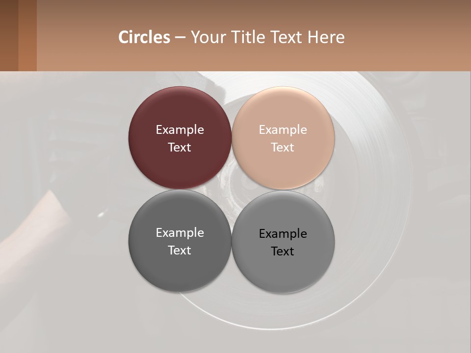 A Man Is Changing A Brake On A Car PowerPoint Template