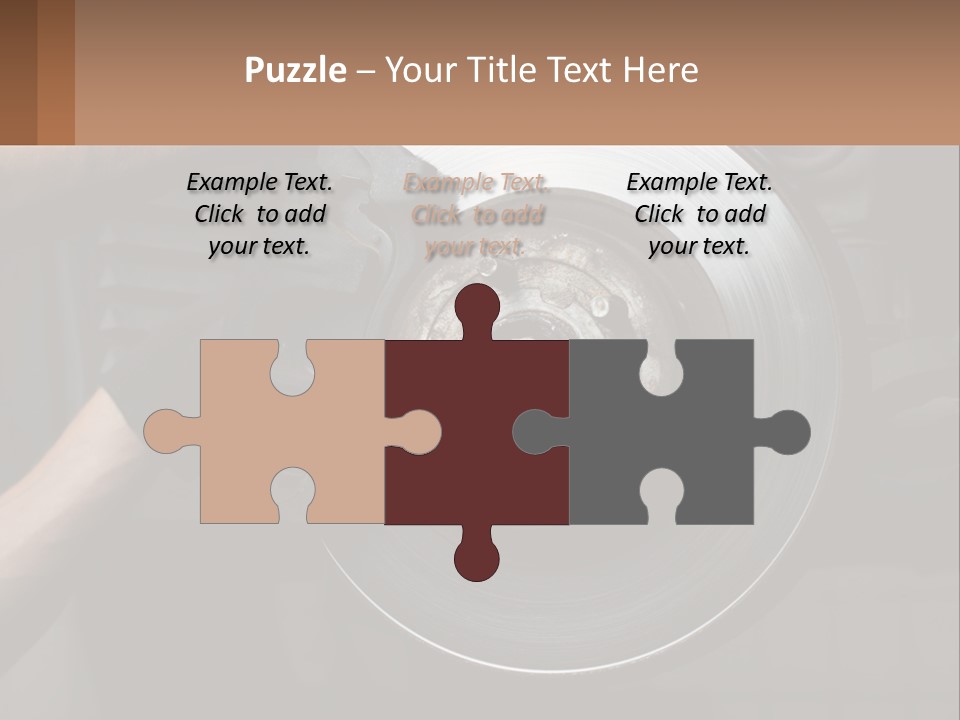 A Man Is Changing A Brake On A Car PowerPoint Template