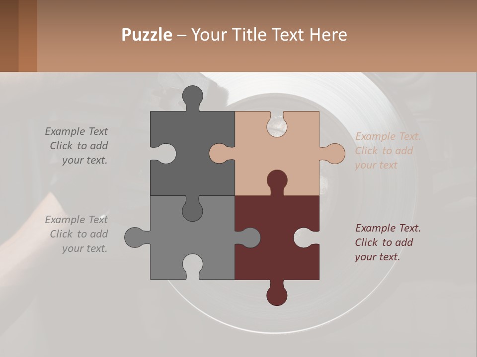 A Man Is Changing A Brake On A Car PowerPoint Template
