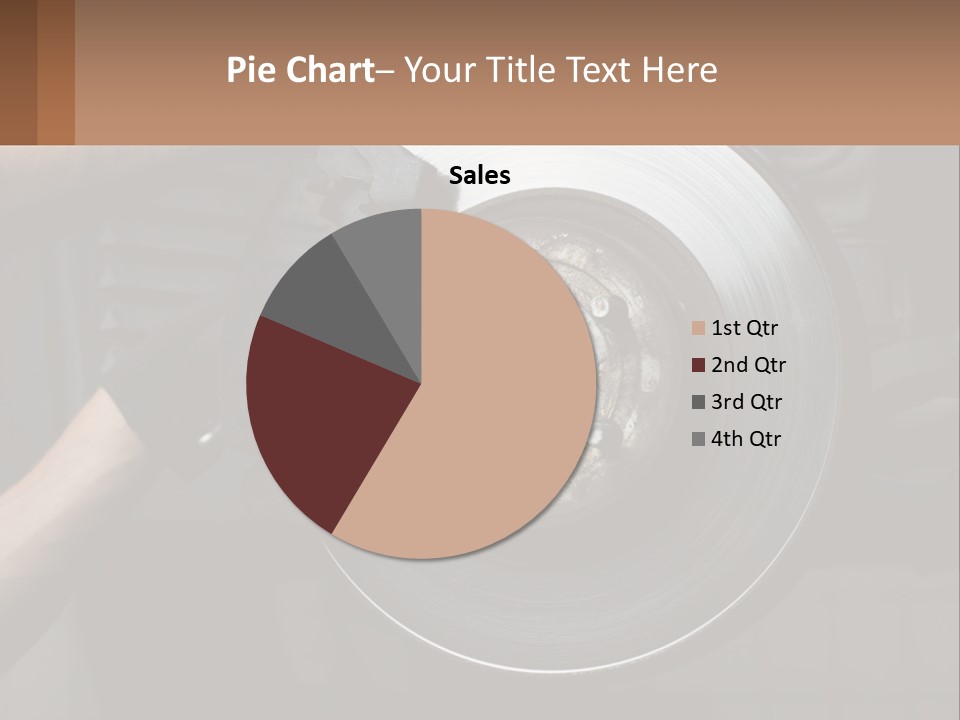 A Man Is Changing A Brake On A Car PowerPoint Template