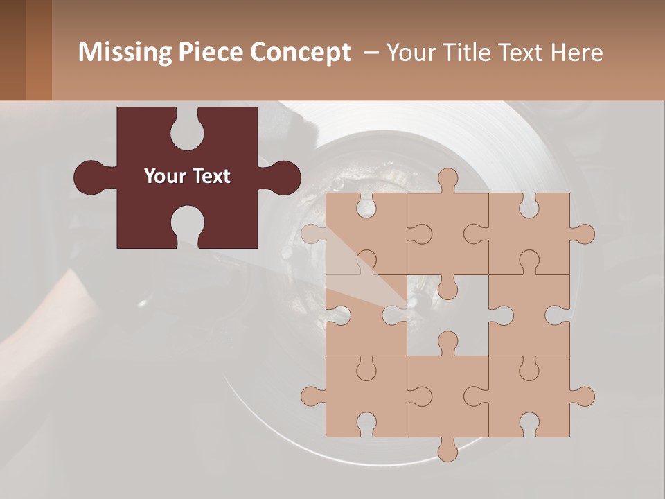 A Man Is Changing A Brake On A Car PowerPoint Template