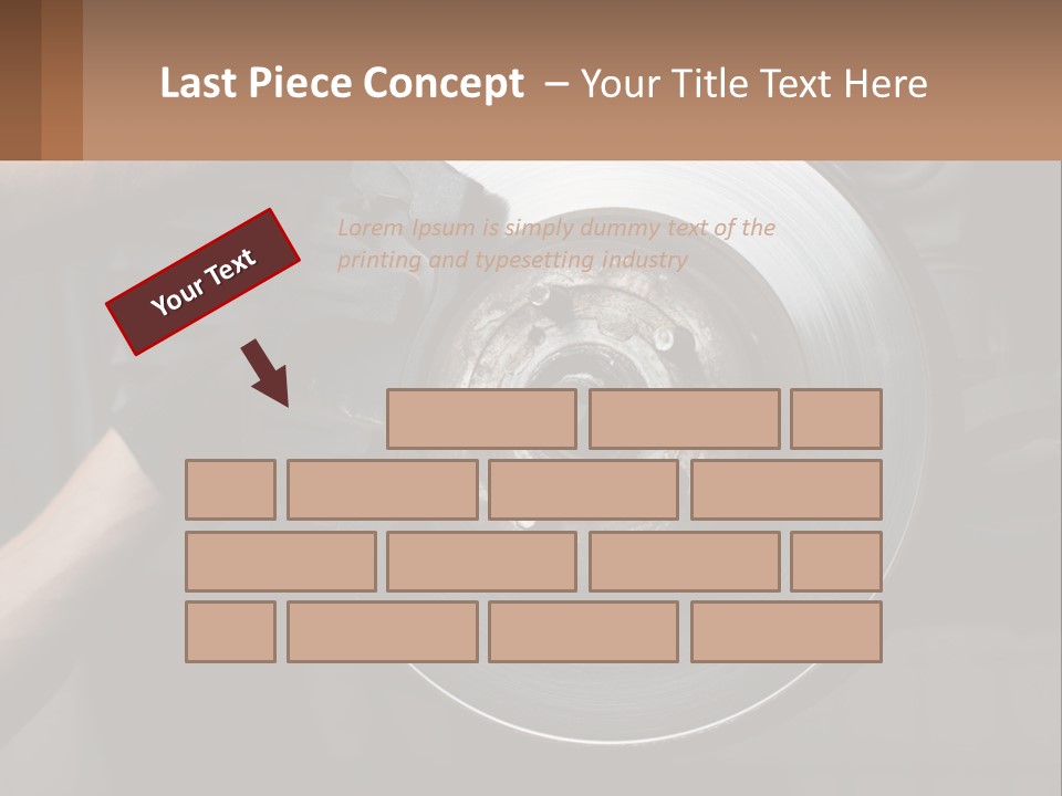 A Man Is Changing A Brake On A Car PowerPoint Template