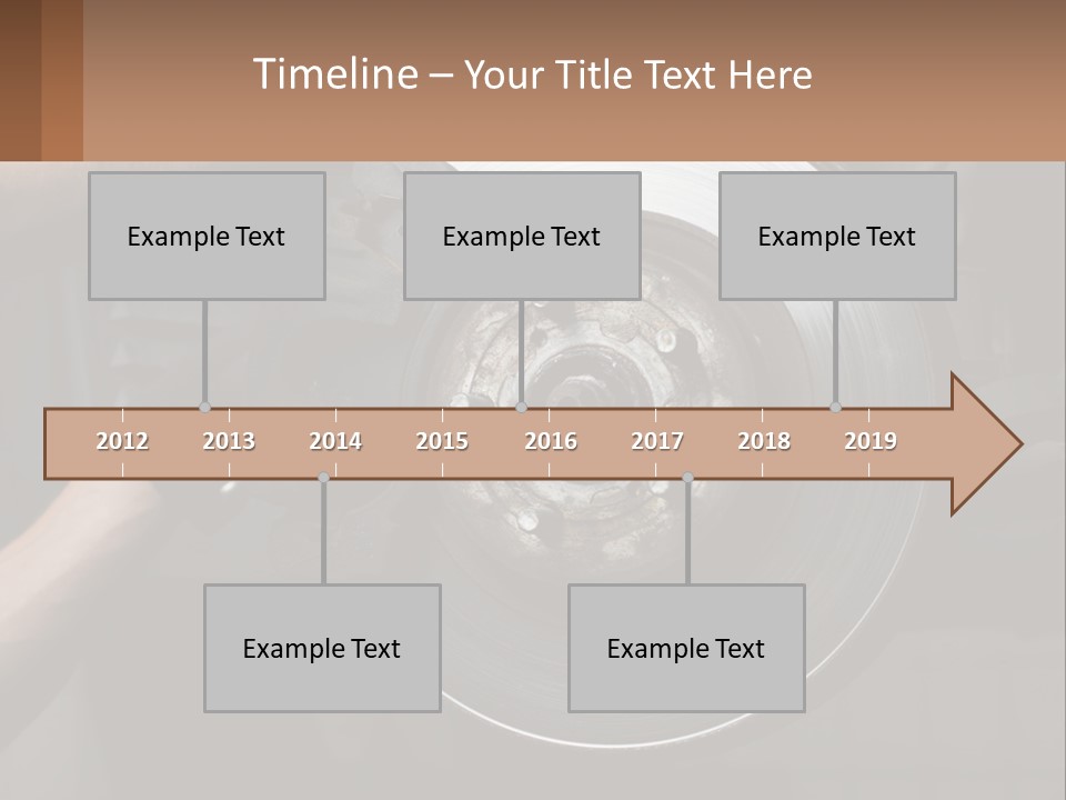 A Man Is Changing A Brake On A Car PowerPoint Template