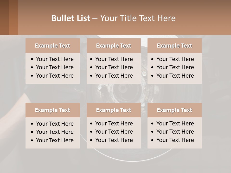 A Man Is Changing A Brake On A Car PowerPoint Template