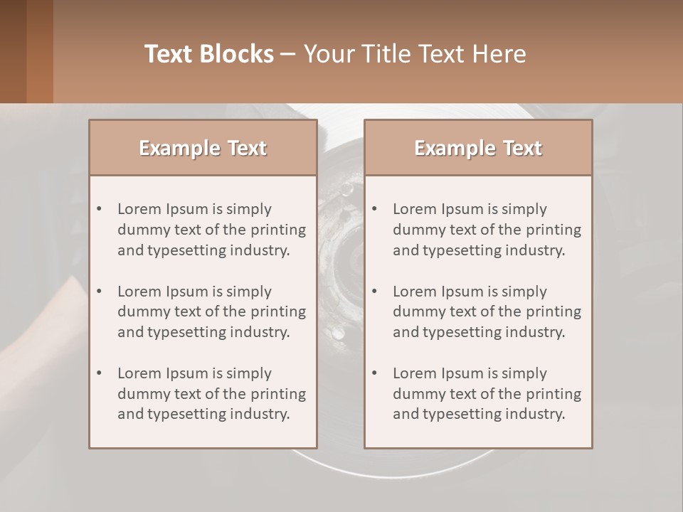 A Man Is Changing A Brake On A Car PowerPoint Template