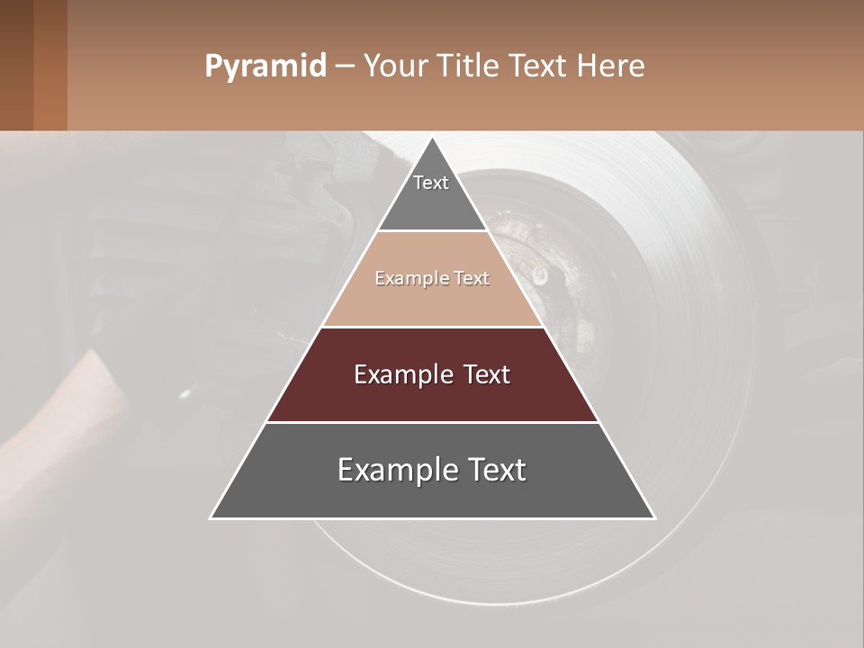 A Man Is Changing A Brake On A Car PowerPoint Template