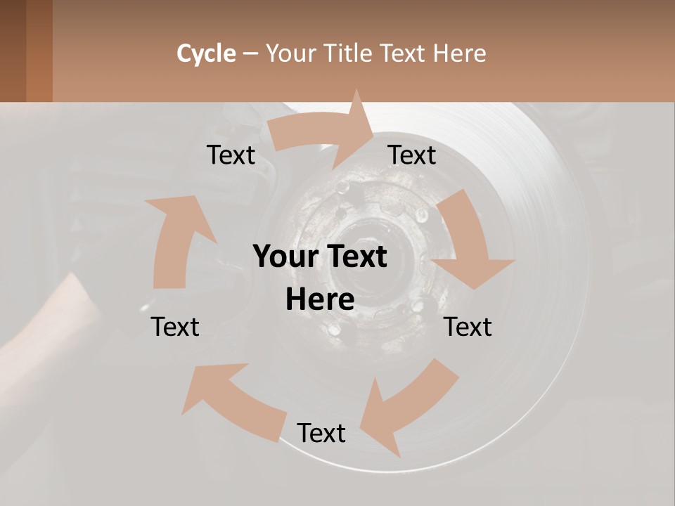 A Man Is Changing A Brake On A Car PowerPoint Template