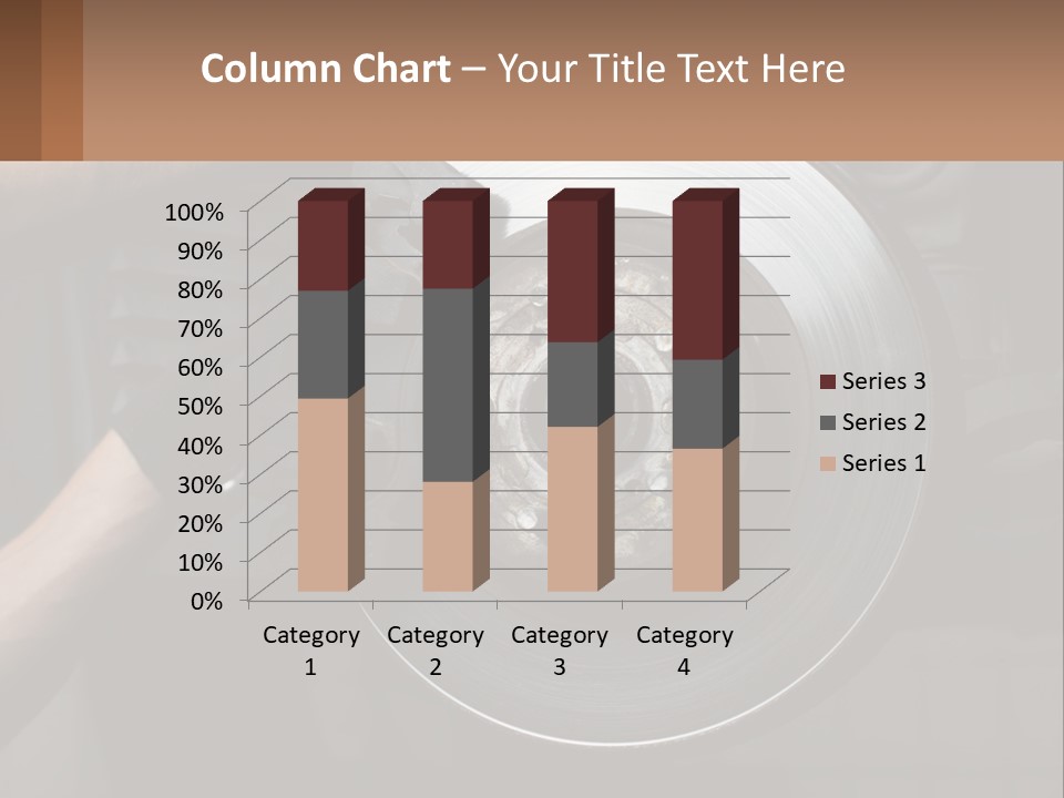 A Man Is Changing A Brake On A Car PowerPoint Template